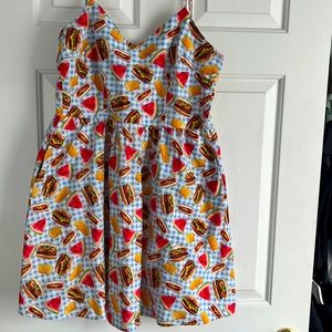 Retrolicious picnic food dress